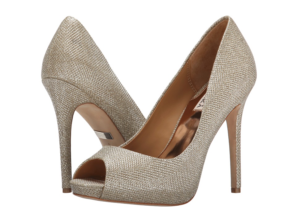 Badgley Mischka Ponderosa (Latte Diamond Drill Fabric) High Heels