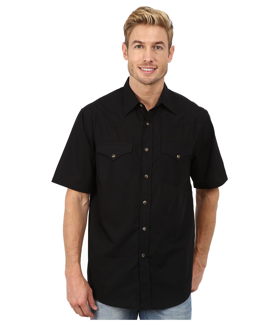 Pendleton - Short Sleeve Frontier Shirt (Black) Men's Short Sleeve Pullover