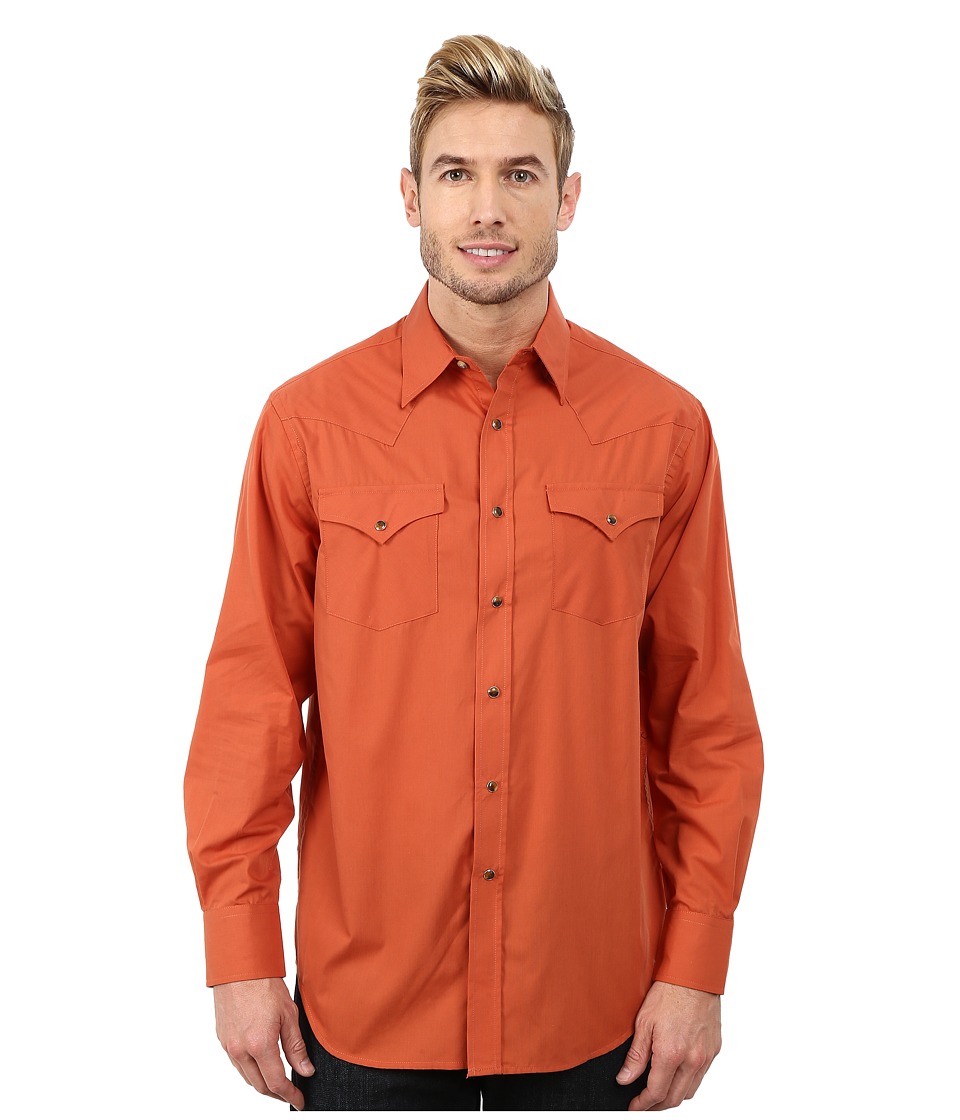 Pendleton - Long Sleeve Frontier Shirt (Copper) Men's Long Sleeve Pullover