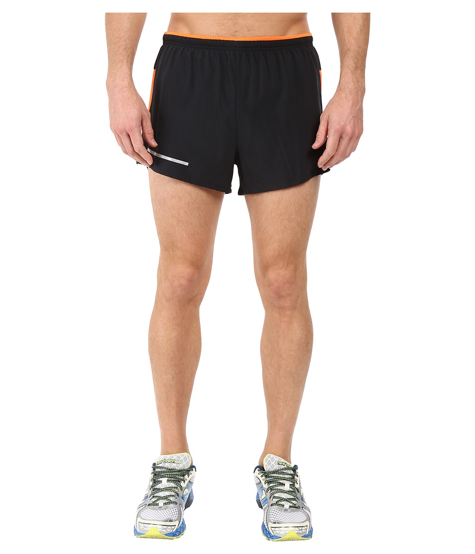 New Balance - Impact 3 Split Shorts (Black/Multi Lava) Men