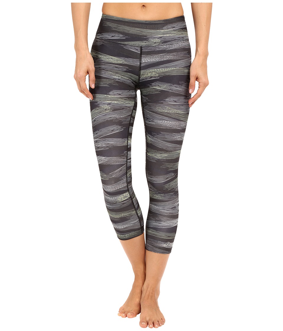 ASICS Lite-Show Capris (Black Lite-Show Print) Women