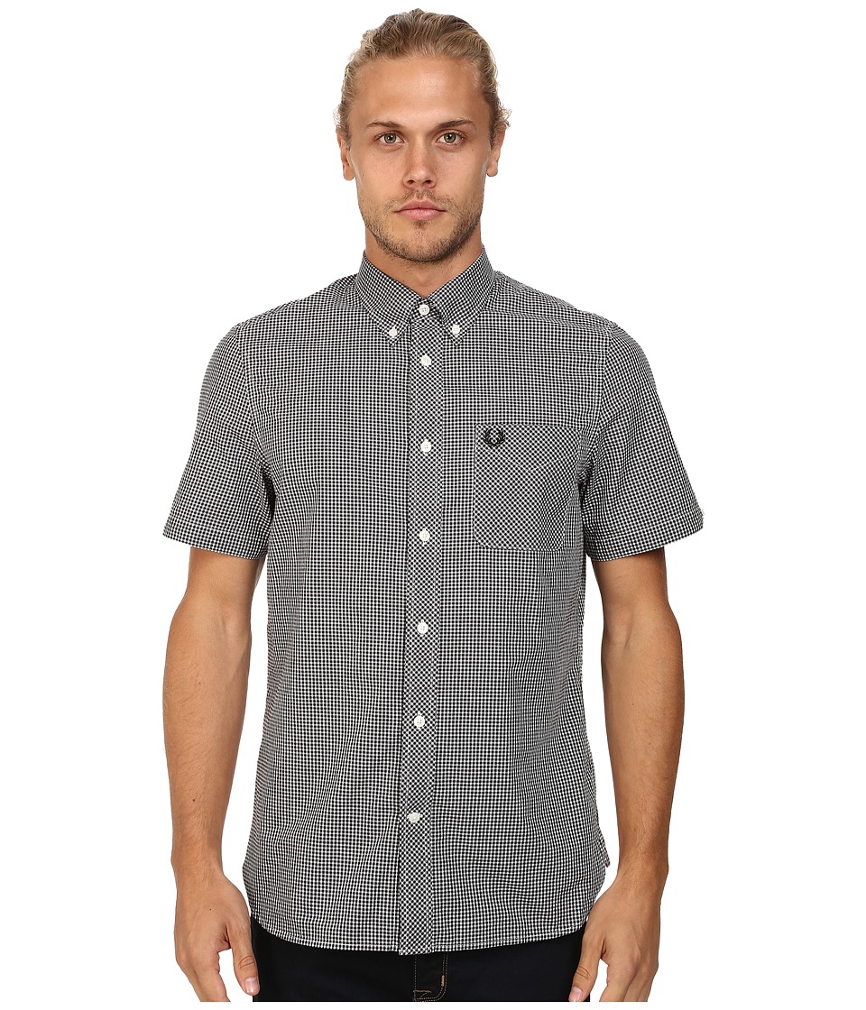 EAN 5034604138215 product image for Fred Perry - Classic Gingham Shirt (Black) Men's Clothing | upcitemdb.com