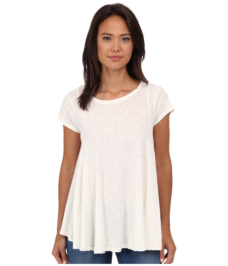 Free People - Slub Sylvie Tee (Ivory) Women