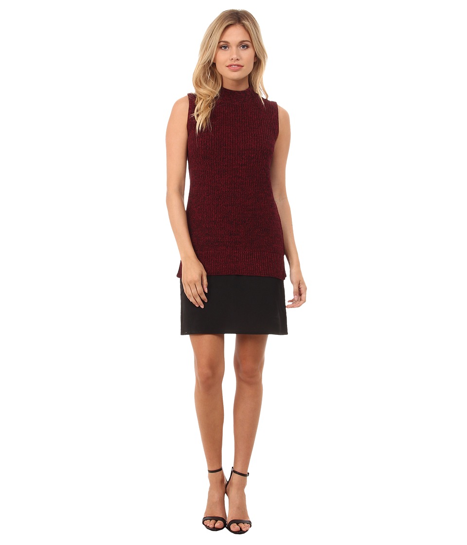 French Connection Hendy Knits Sweater Dress 71EEW (Runaway Red/Black/Black) Women