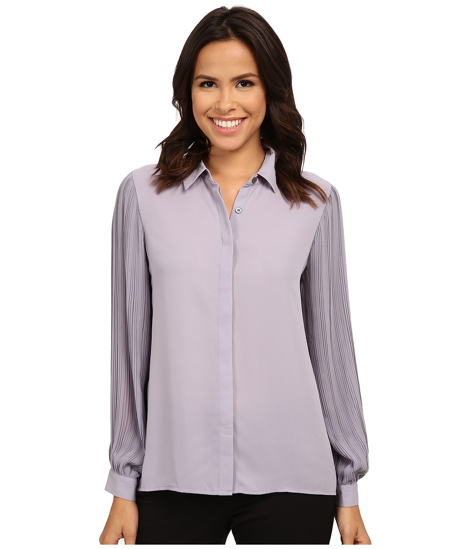 UPC 039372266493 product image for Vince Camuto - Long Sleeve Pleated Sleeve Button Front Blouse (Purple Haze) Wome | upcitemdb.com