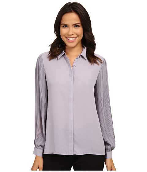 UPC 039372266486 product image for Vince Camuto - Long Sleeve Pleated Sleeve Button Front Blouse (Purple Haze) Wome | upcitemdb.com