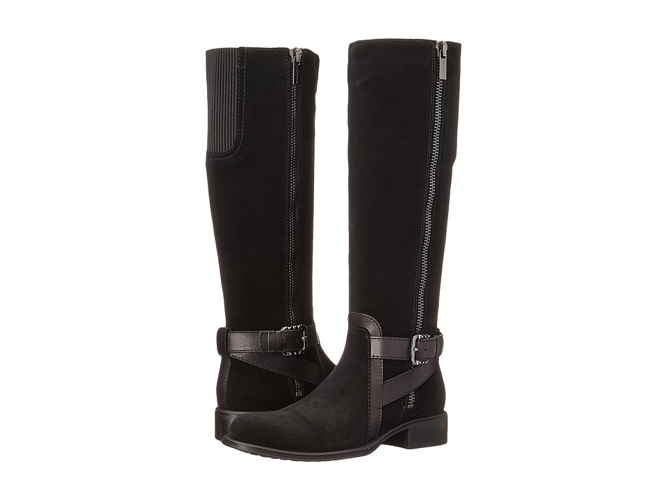 Aquatalia Uriale (Black Suede/Calf) Women