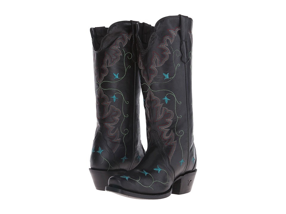 Old West Boots - 70111 (Black Liga) Cowboy Boots