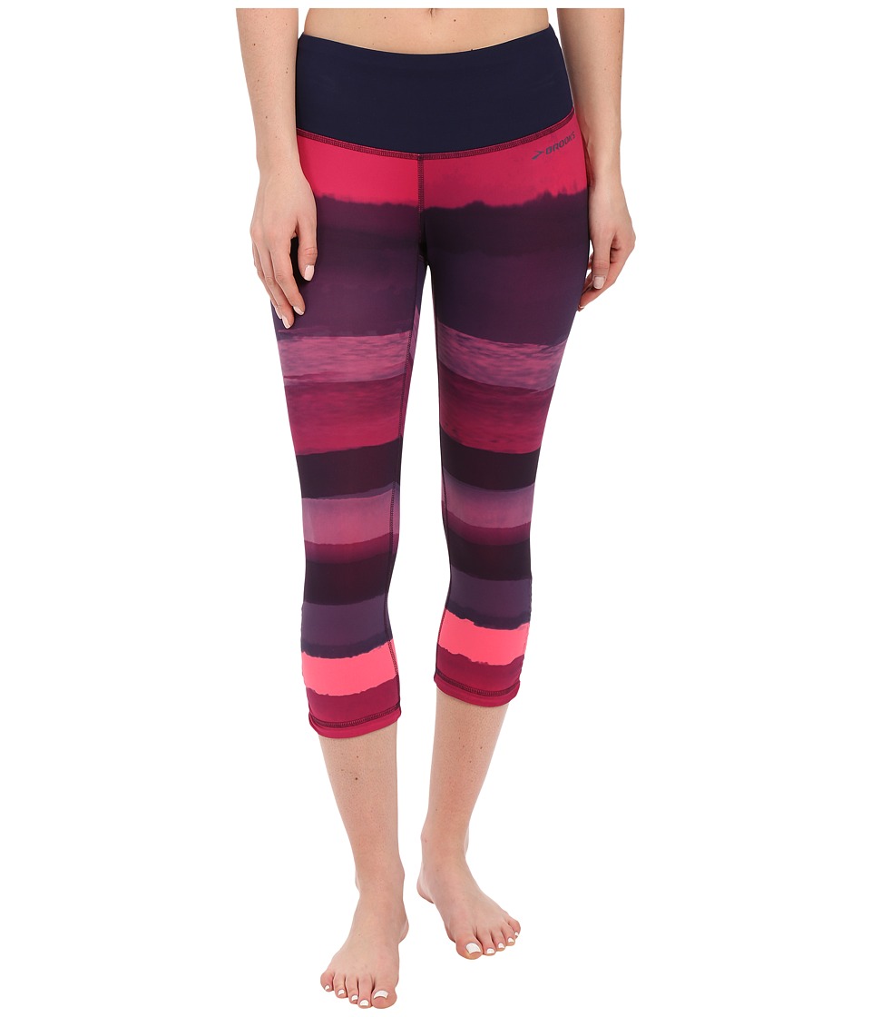 Brooks Greenlight Capris SE (Navy Scape/Light Bloom) Women