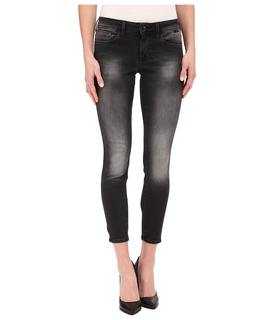 Mavi Jeans Alexa Ankle in Black Used Gold Sporty (Black Used Gold Sporty) Women