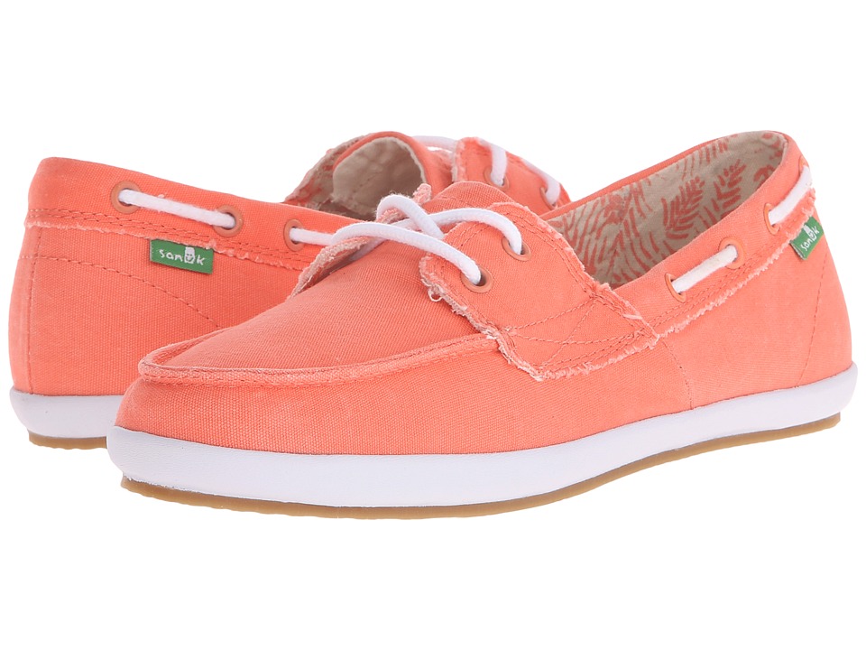 Sanuk Sailaway 2 Fray (Hot Coral) Women