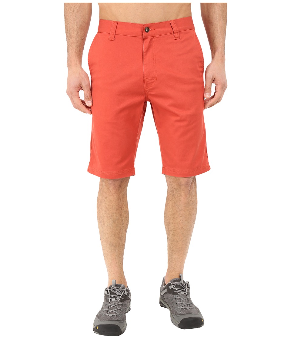 Prana Table Rock Chino Shorts (Red Clay) Men
