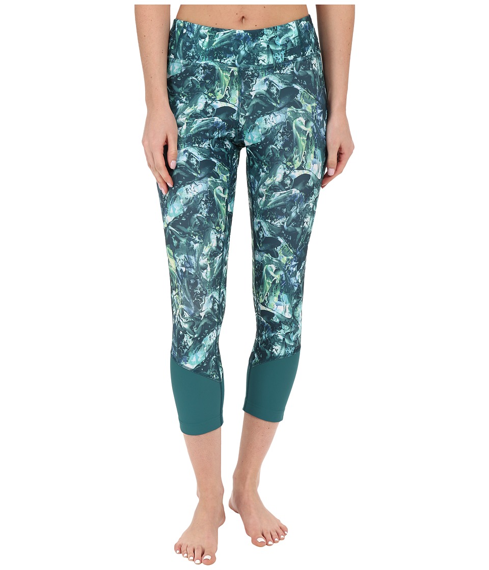 Lole Chelsea Capris (Green Tropic Moving Sand) Women