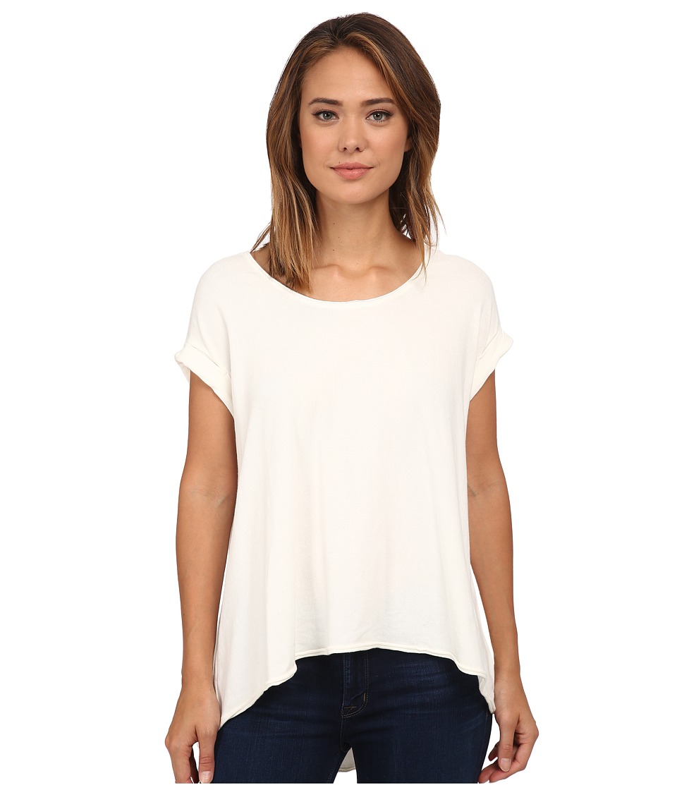 Free People - Super Cycle Jersey Kristin Tee (White) Women