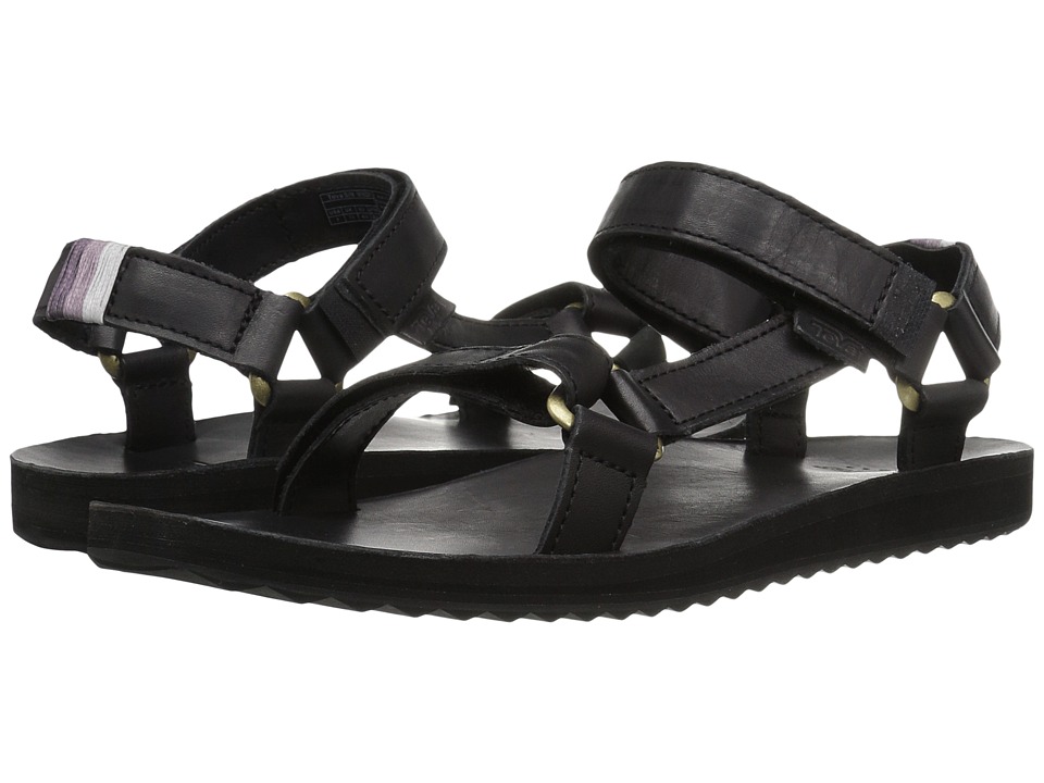 Teva Original Universal Crafted Leather (Black) Women