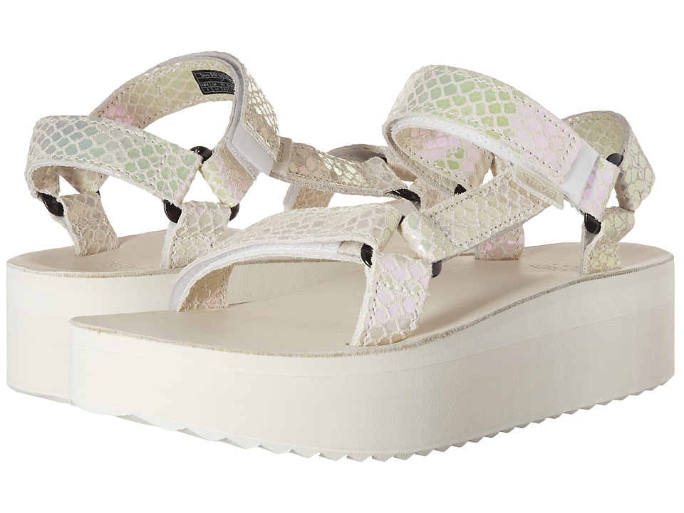 Teva Flatform Universal Iridescent (White) Women