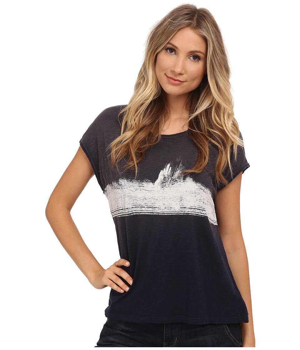 Free People - Thunder Graphic Tee (Navy Combo) Women