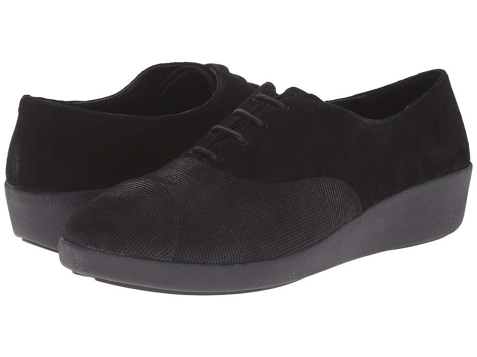 FitFlop - F-Pop Oxford Opul (Black) Women