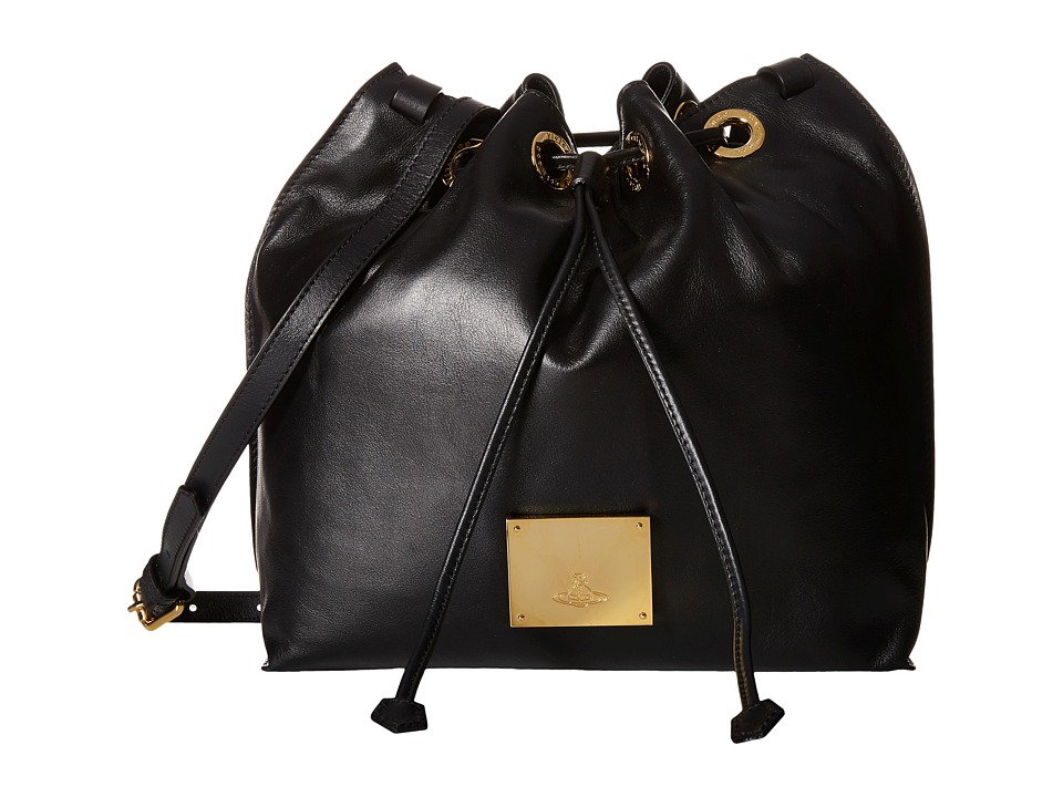 Vivienne Westwood - Hamstead Bucket Bag (Black) Cross Body Handbags