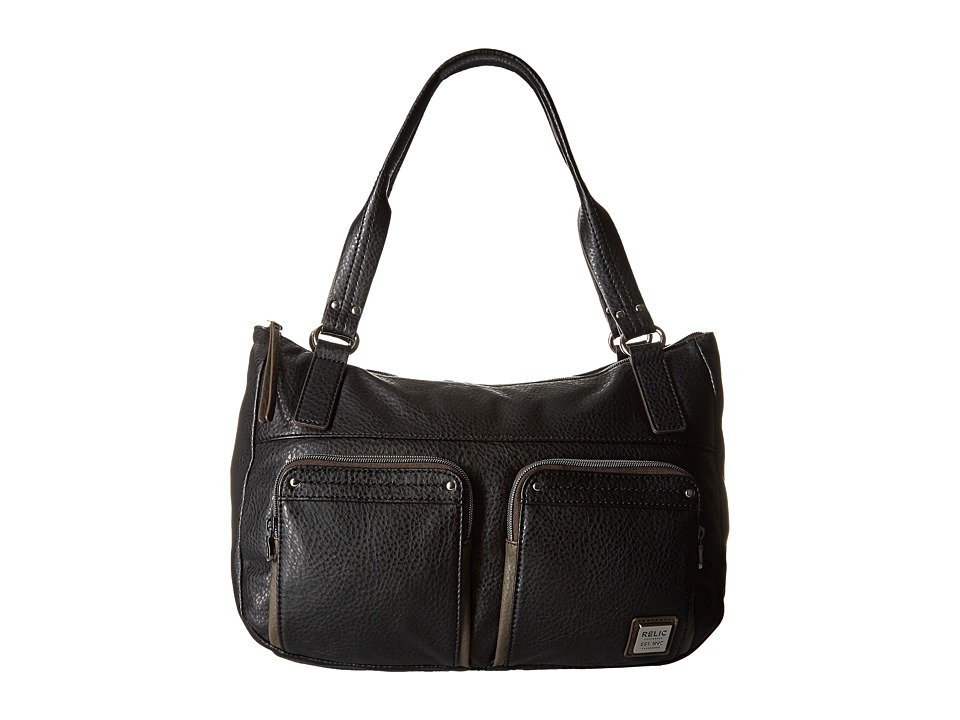 UPC 703357229895 product image for Relic - Bryce Double Shoulder (Black) Shoulder Handbags | upcitemdb.com