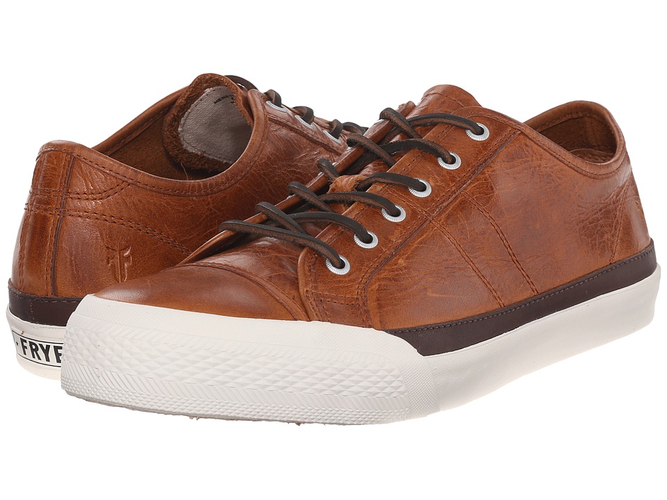 Frye Greene Low Lace (Cognac Antique Pull-Up) Men