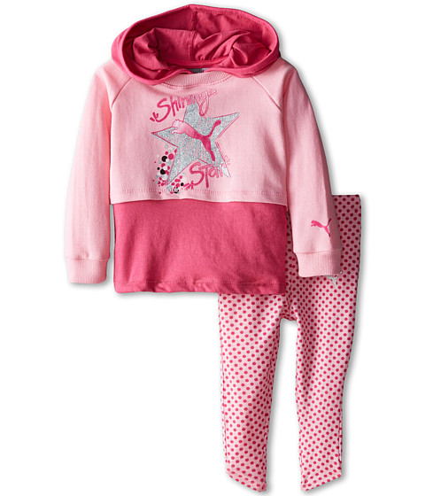 UPC 888822148885 product image for Puma Kids - Mock Twofer Leggings Set (Infant) (Pink Glo) Girl's Active Sets | upcitemdb.com