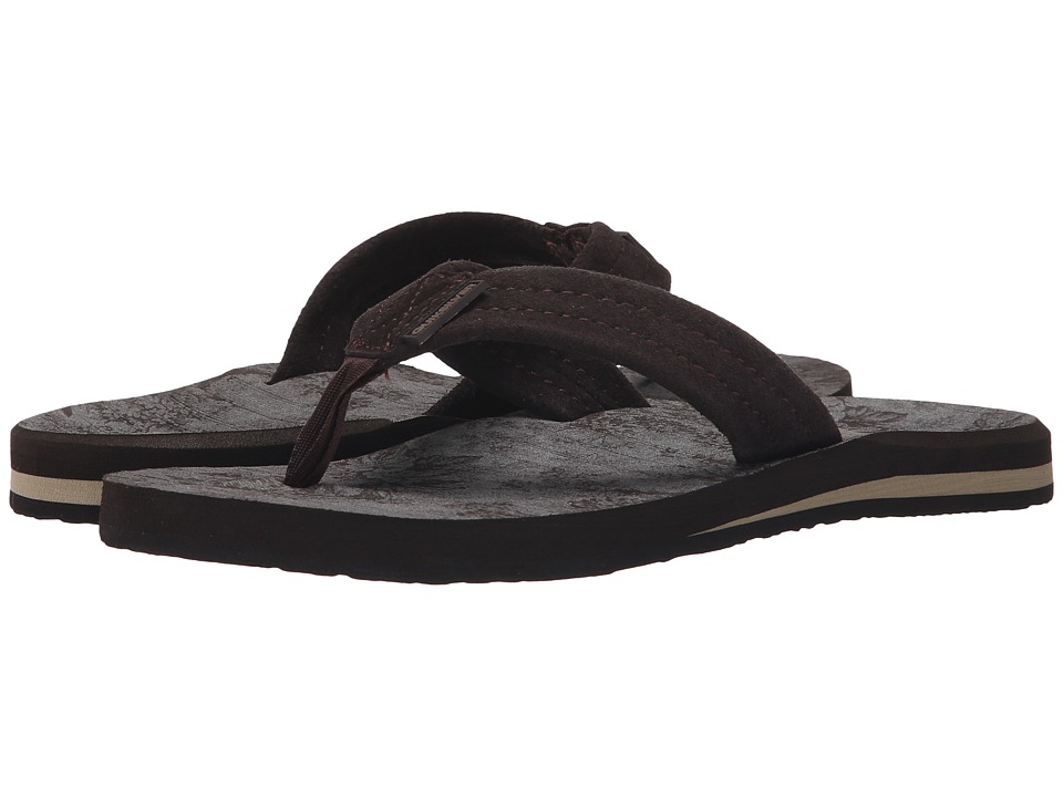Quiksilver - Carver Suede Art (Brown/Brown/Black) Men