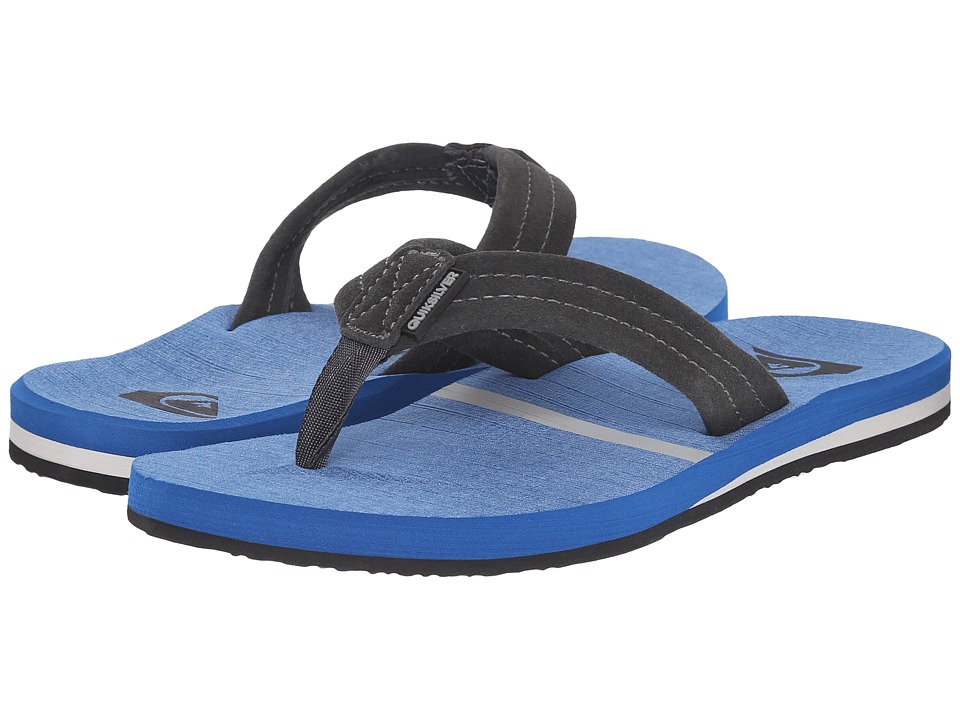 Quiksilver - Carver Suede Art (Grey/Blue/Blue) Men