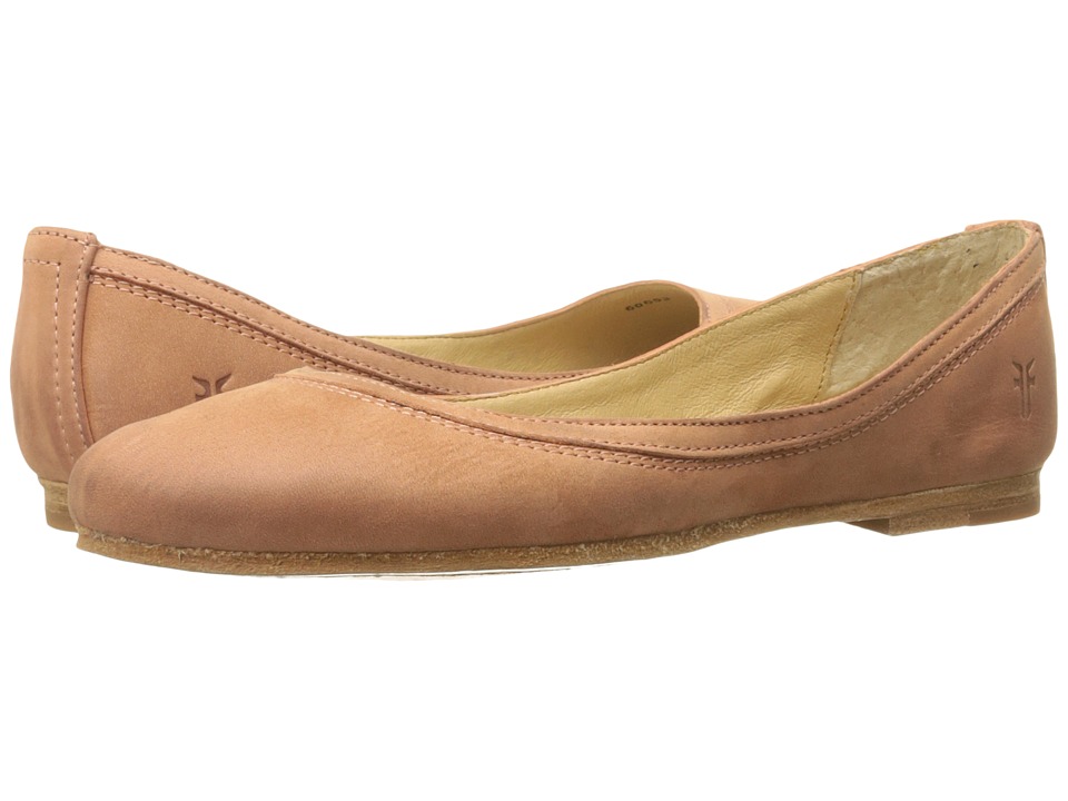 Frye Carson Ballet (Dusty Rose Soft Nubuck) Women