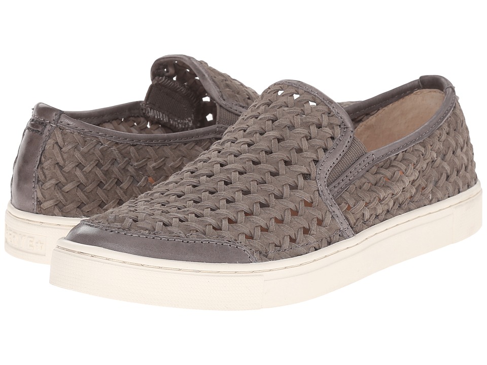 Frye Gemma Slip Woven (Charcoal Woven Suede) Women