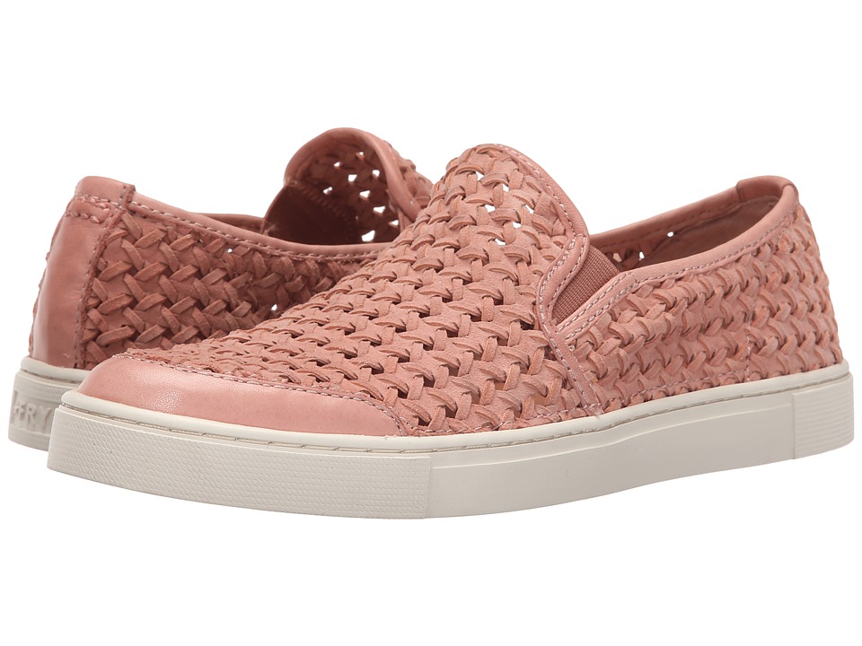Frye Gemma Slip Woven (Dusty Rose Woven Suede) Women