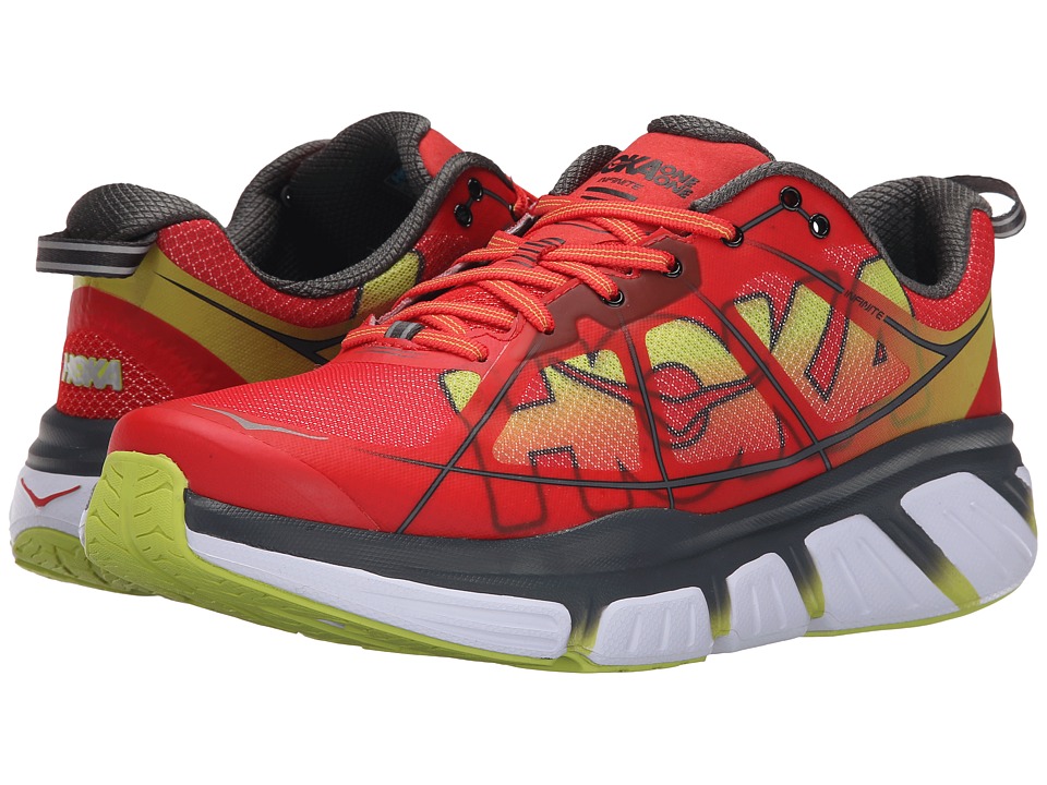 Hoka One One - Infinite (Poppy Red/Acid) Men