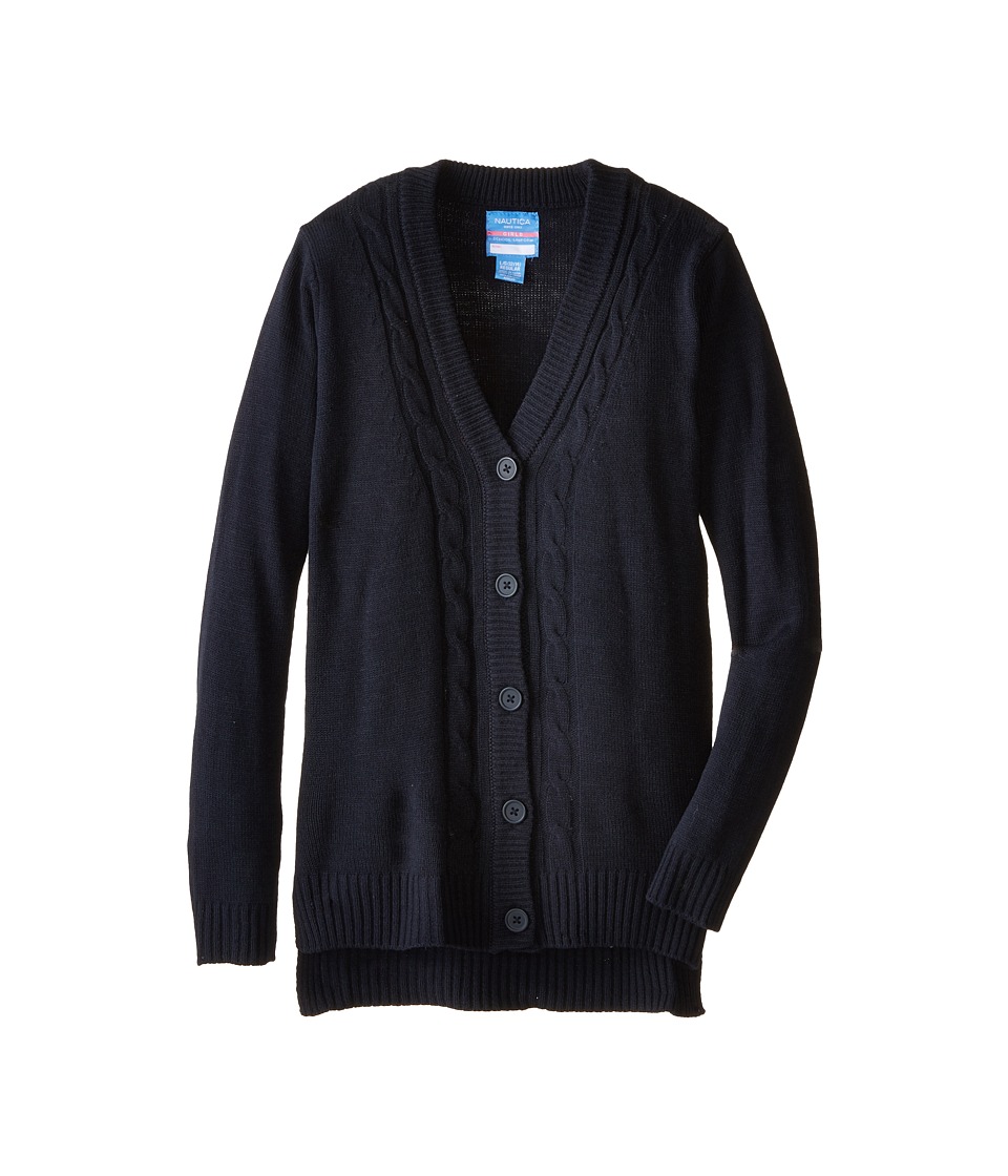 Nautica Kids - Boyfriend High-Low Sweater (Big Kids) (Su Navy) Girl