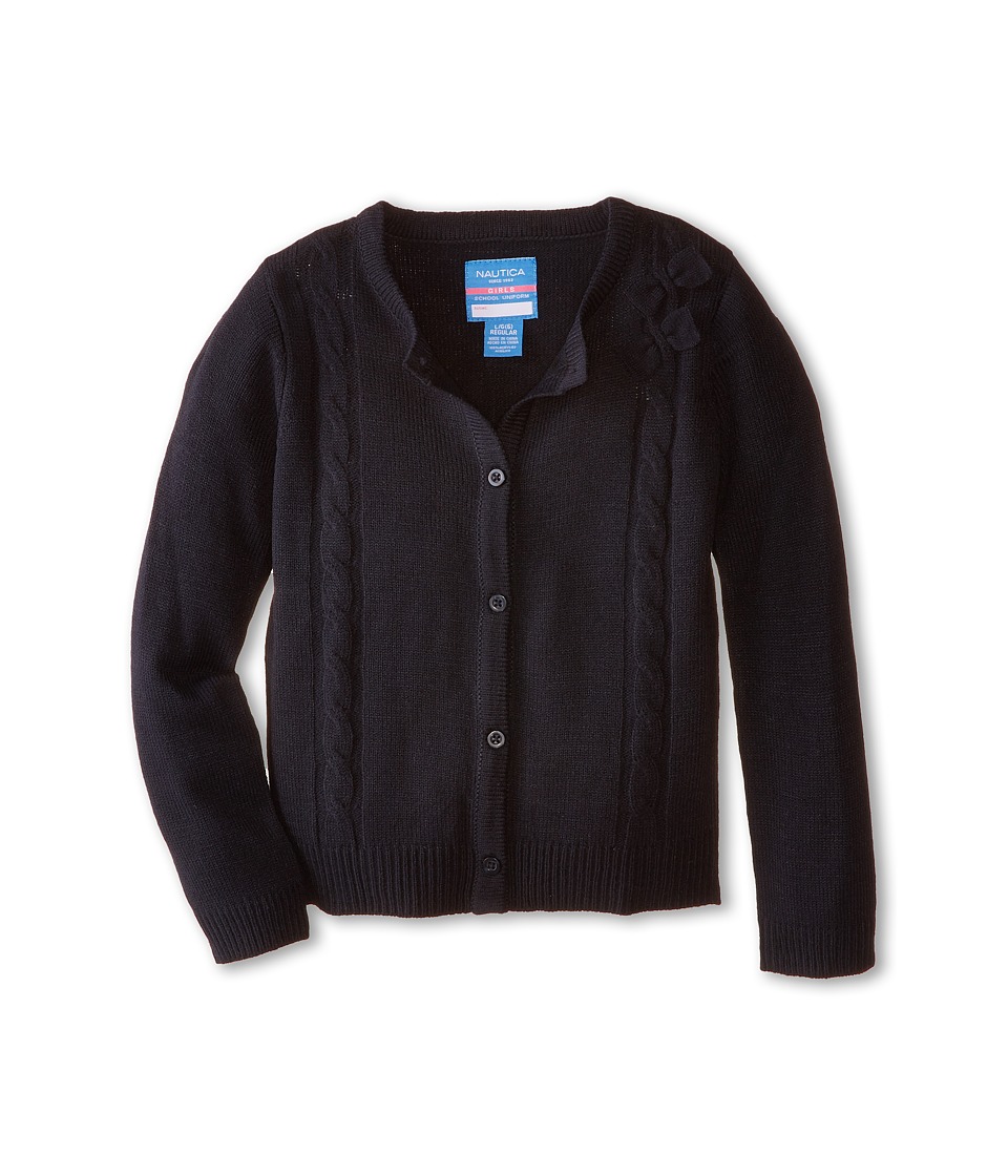 Nautica Kids - Cardigan Sweater (Little Kids) (Su Navy) Girl