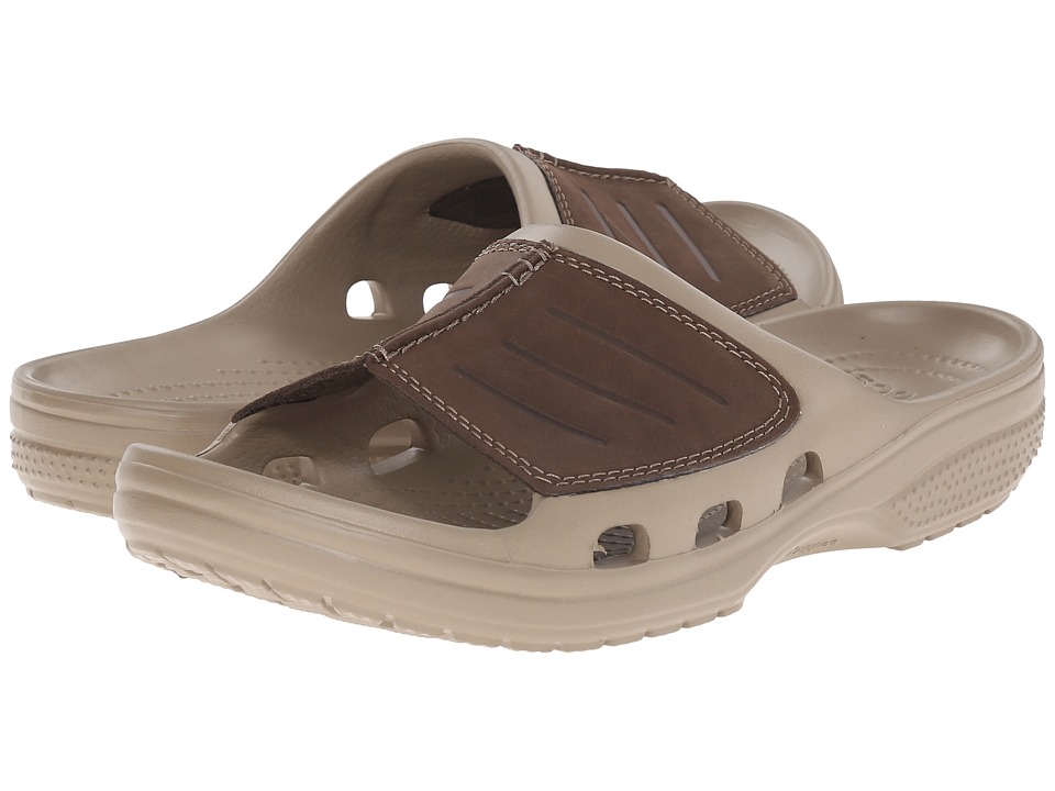 UPC 887350750966 product image for Crocs - Yukon Mesa Slide (Khaki/Espresso) Men's Slide Shoes | upcitemdb.com