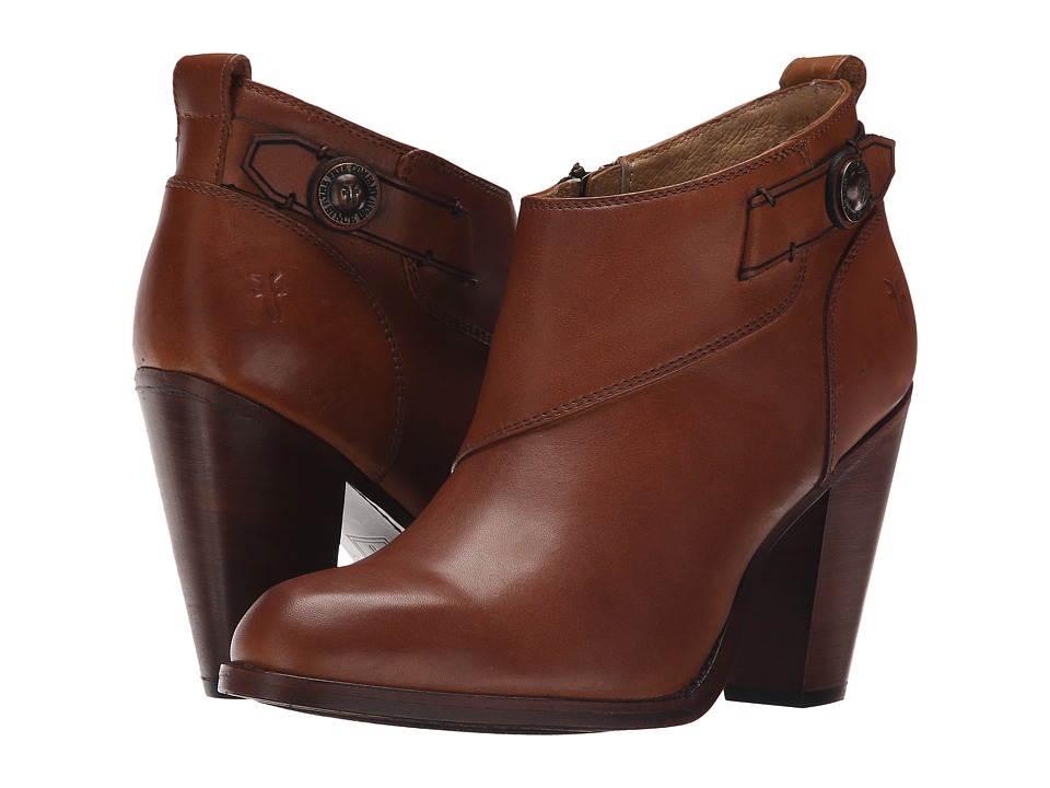 Frye - Jenny Button Short (Tan Smooth Vintage Leather) Women