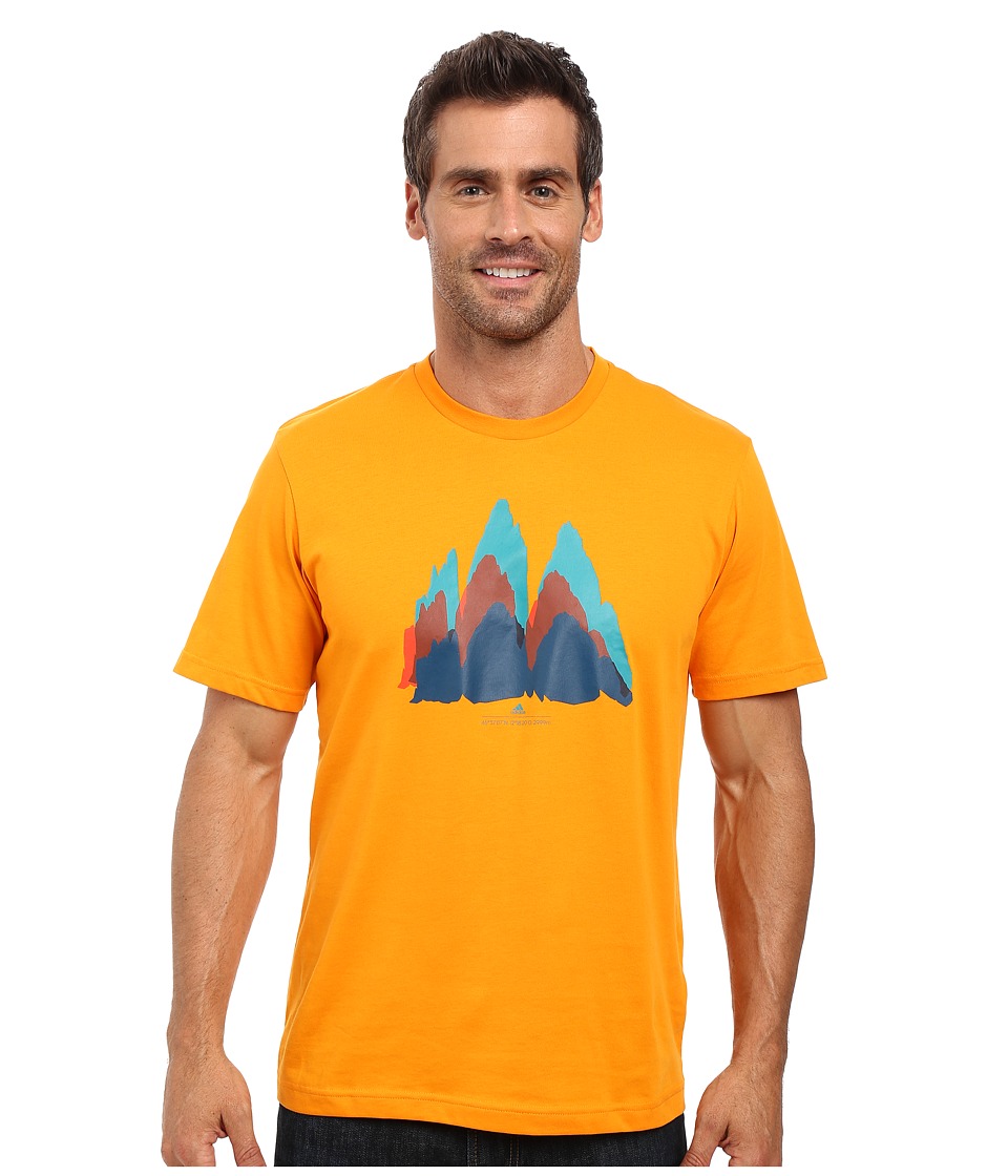 adidas Outdoor All Outdoor Dolomiti Graphic Tee (Orange) Men