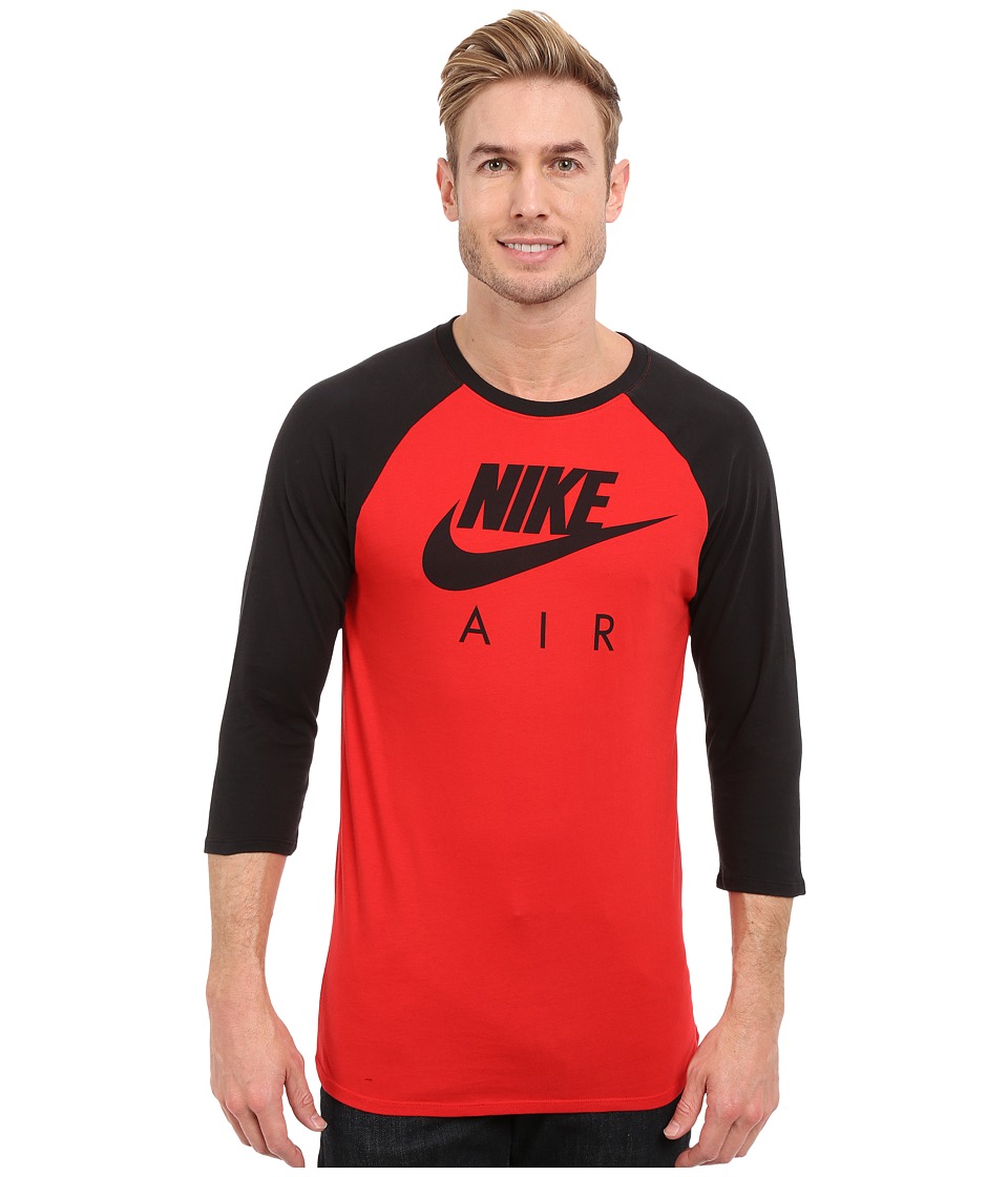 Nike - Air 3/4 Raglan Tee (University Red/Black/Wolf Grey) Men