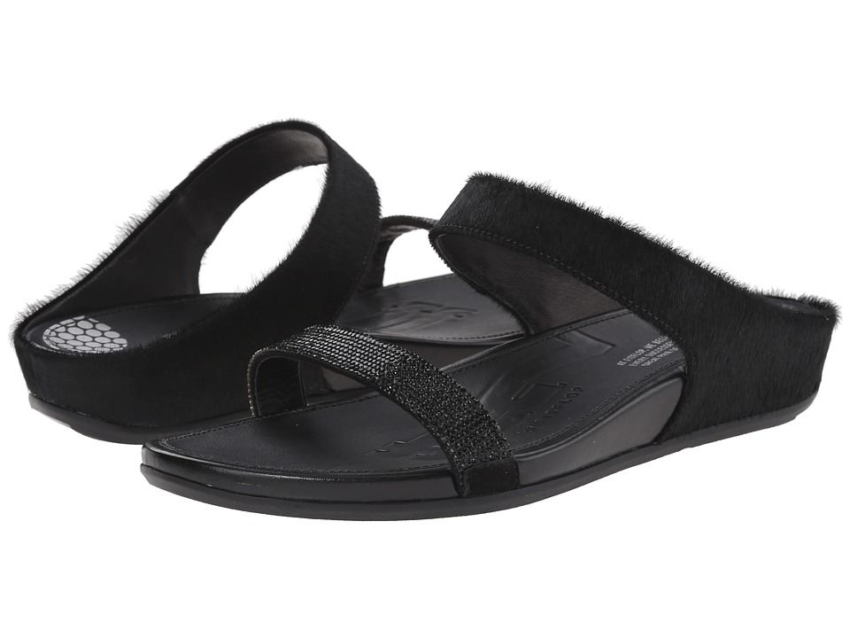 FitFlop Banda Micro-Crystal Slide (Black) Women