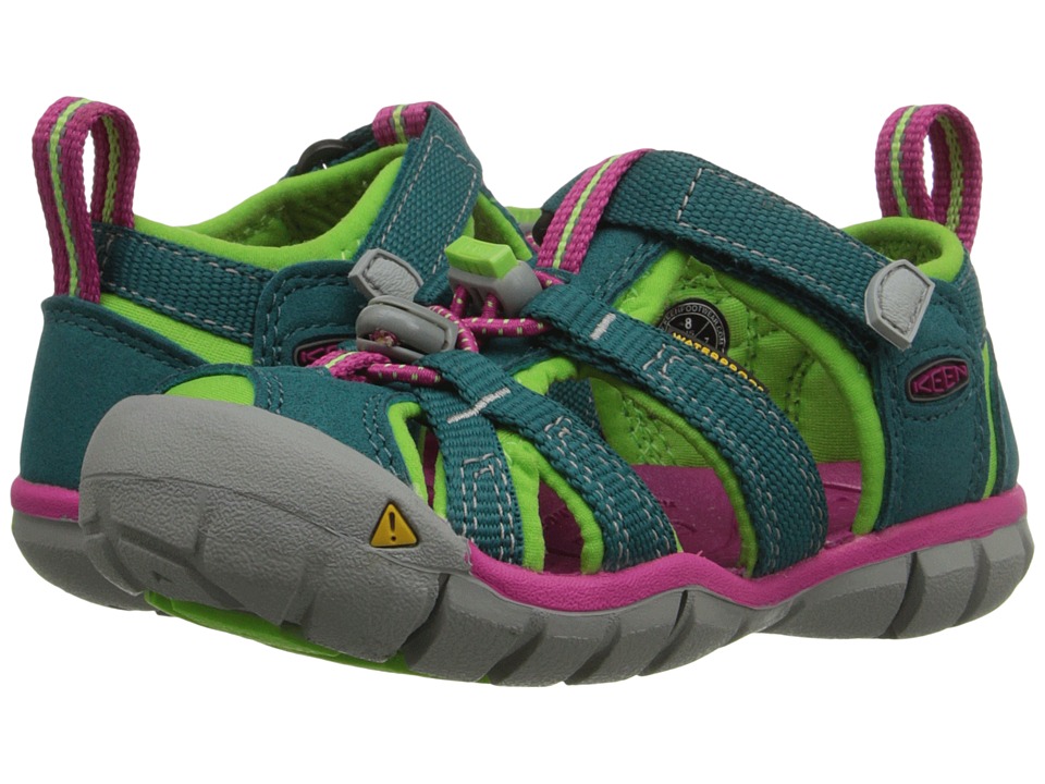 Keen Kids - Seacamp II CNX (Toddler/Little Kid) (Everglade/Jasmine Green) Girls Shoes