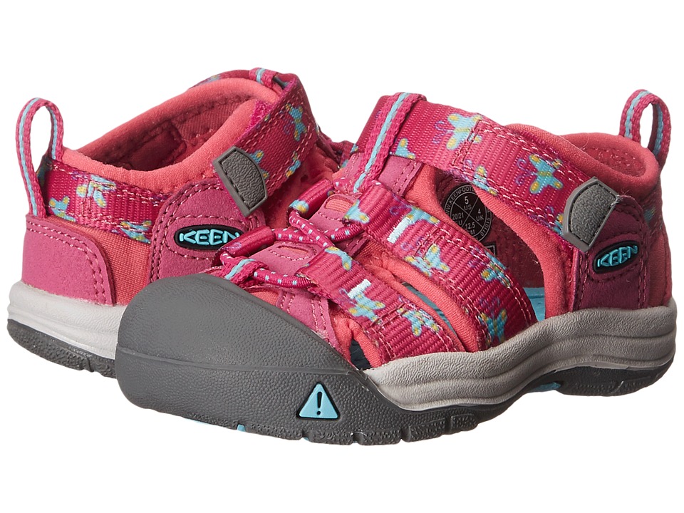 Keen Kids - Newport H2 (Toddler) (Very Berry Butterfly) Girls Shoes