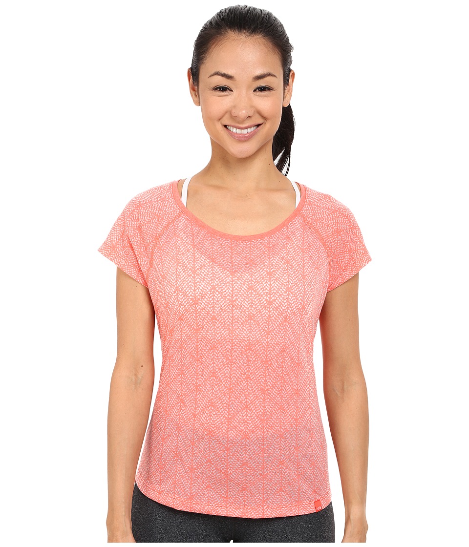 The North Face Burnout Short Sleeve (Radiant Orange Heather) Women
