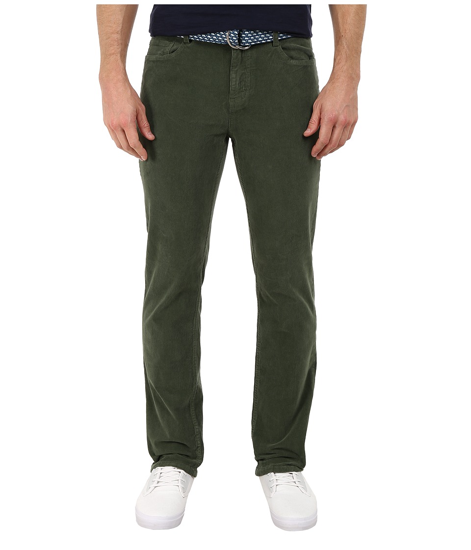 Vineyard Vines Five-Pocket Cord Pants (Cargo Green) Men