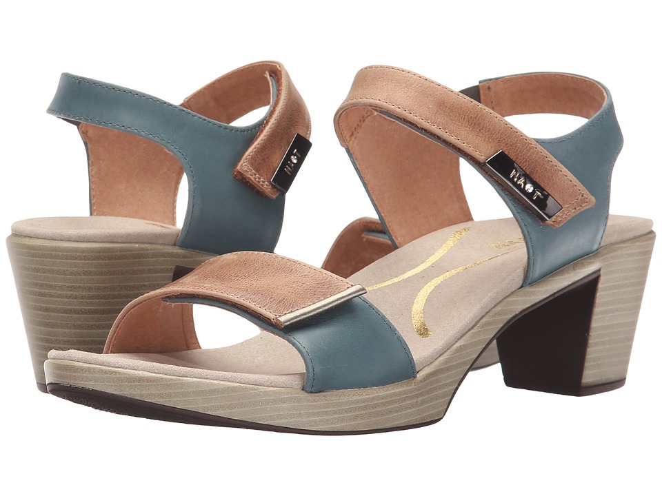 Naot Footwear Intact (Latte Brown Leather/Sea Green Leather/Pewter) Women