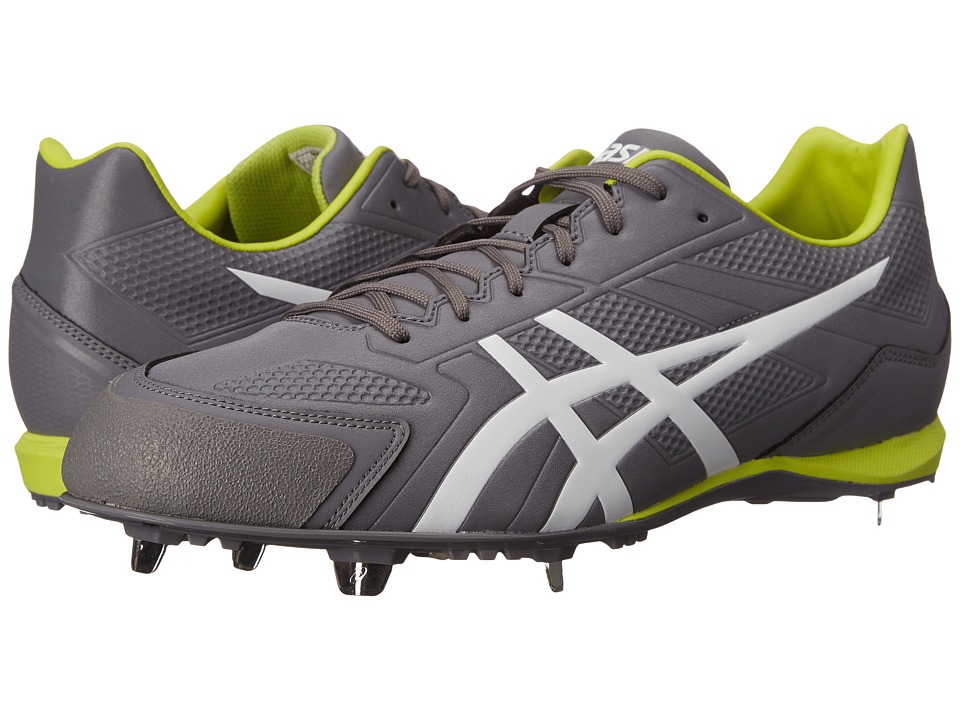 ASICS - Base Burner (Titanium\/White\/Lime) Men's Cleated Shoes