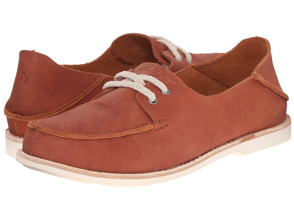 OluKai Moku Leather (Koa/Koa) Women