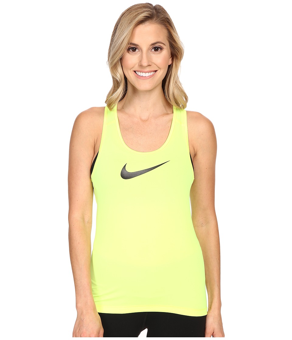 Nike Pro Cool Training Tank Top (Volt/Black) Women