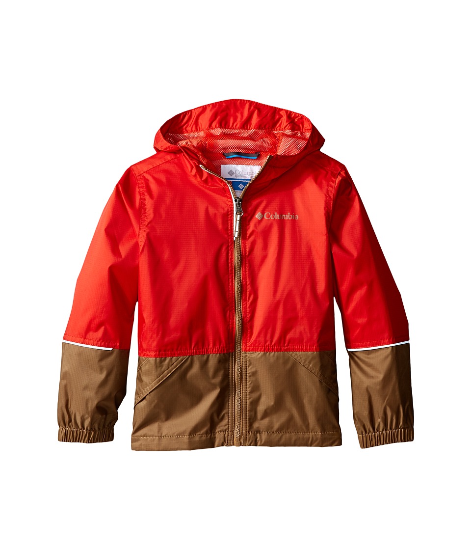 Columbia Kids - Hot on the Trail Rain Jacket (Little Kids/Big Kids) (Super Sonic/Delta) Boy