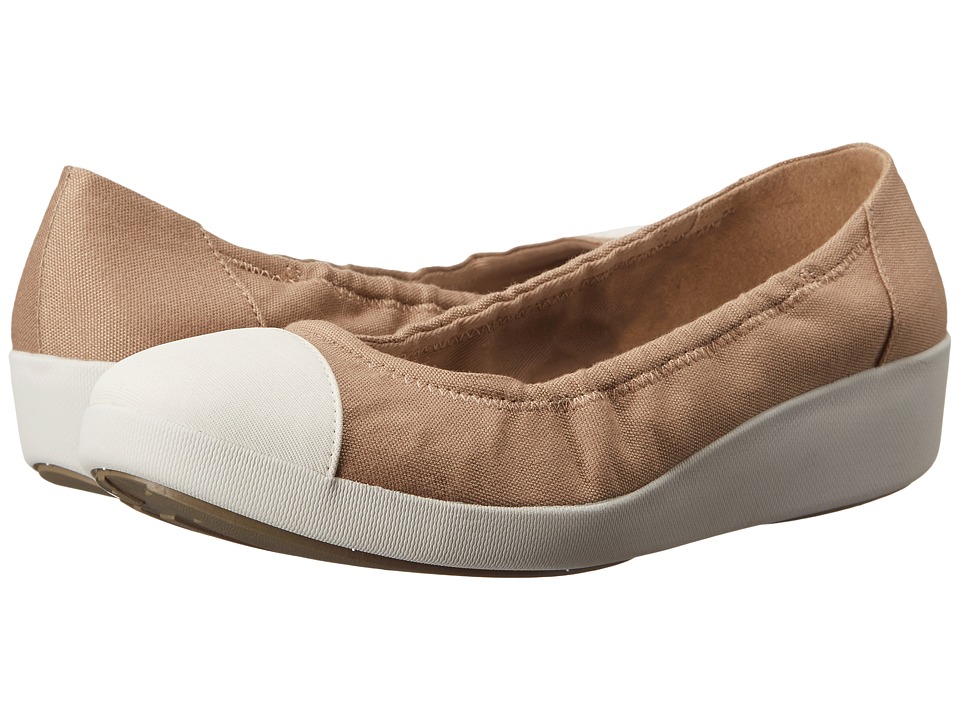 FitFlop F-Pop Ballerina Canvas (Timberwolf) Women