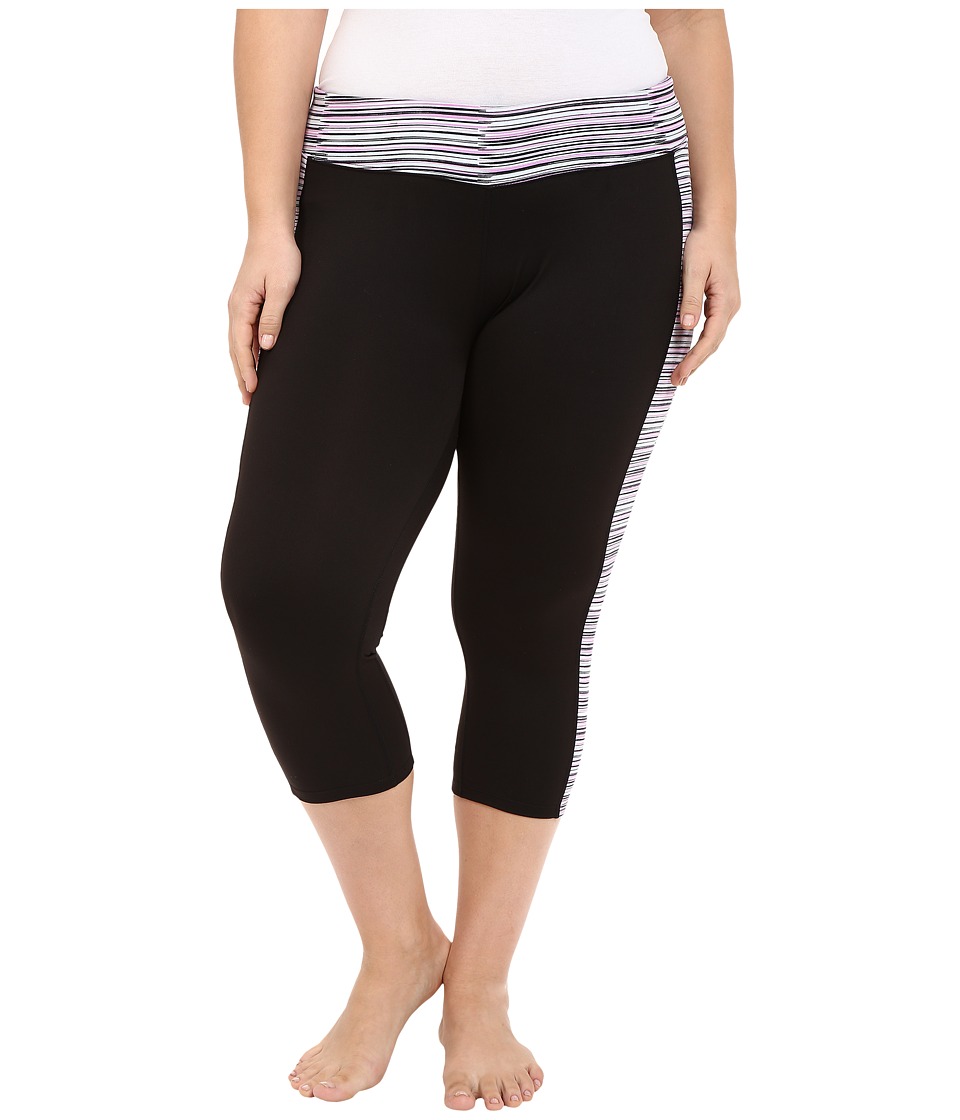 Soybu Plus Size Toni Capris (Sonic Wave) Women